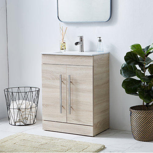 Ebern Designs Ensemble De Meuble Lavabo Simple 24 Po 2 Portes Danube Et